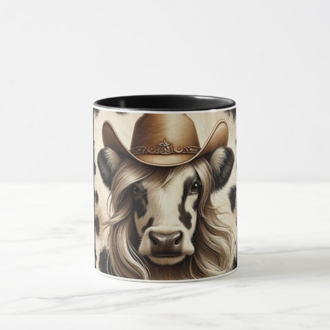 Mug Vache paysanne blonde drôle (Centre)