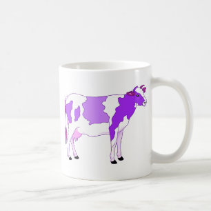 Mug Vache pourpre en pastel