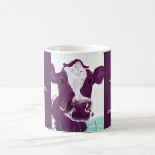 Mug Vache pourpre très probablement contemplant la