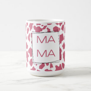 Mug Vache rose imprimée “MAMA”
