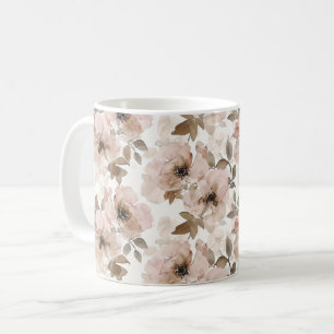 Mug Vachère Fleurie Rose Marron Sud-Ouest 