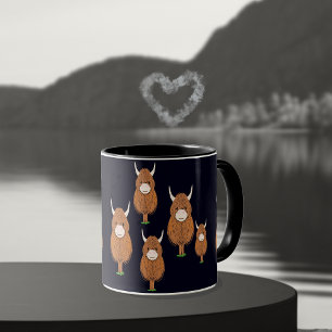 Mug Vaches écossaises amusantes