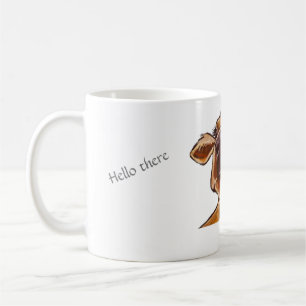 Mug Vaches Highland mignonnes avec fleurs/texte modifi