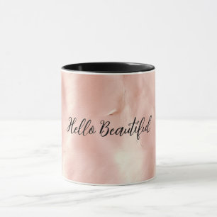Mug Vachette blanche rose du sud-ouest