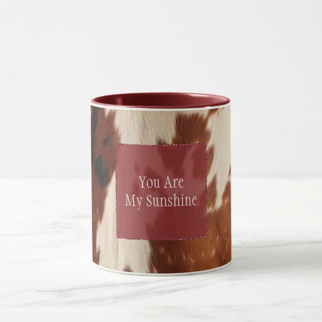 Mug Vachette noire Brown blanche occidentale (Centre)