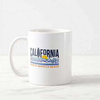 Mug Vague de surf de Californie Illustration de ligne