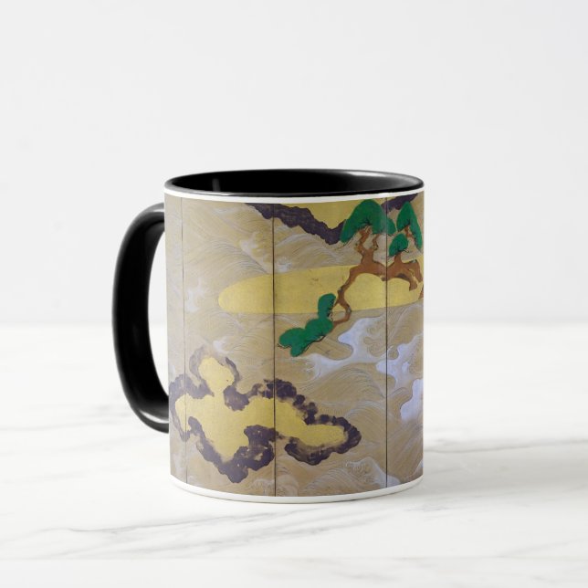Mug Vagues à Matsushima (à droite), Tawaraya Sotatsu (Devant gauche)