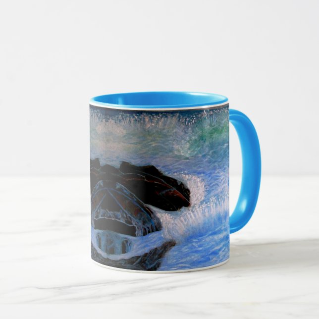 MUG VAGUES BRUYANTES SUR LA MER (Devant droit)