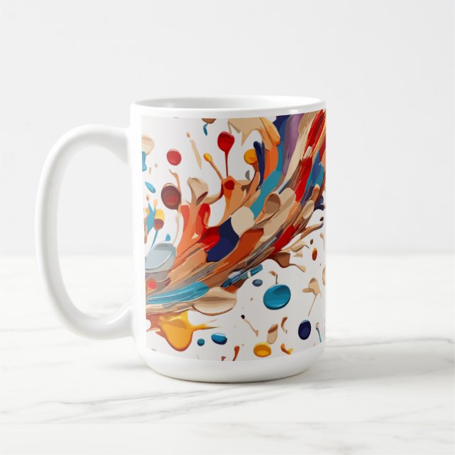 Mug Vagues de couleur (Gauche)