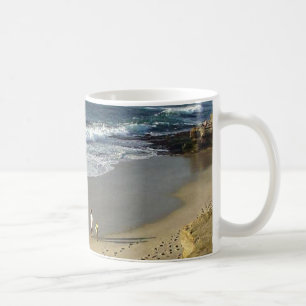 Mug Vagues de sable de plage d'océan de crique de La
