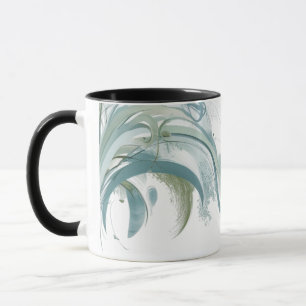 Mug Vagues d'Océan Abstrait moderne - Élégant Combo Na