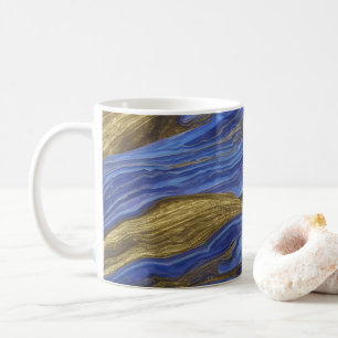 Mug Vagues fracturées du paysage marin Abstrait 14