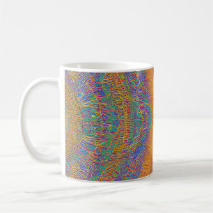 Mug Vagues fracturées du paysage marin Abstrait 27