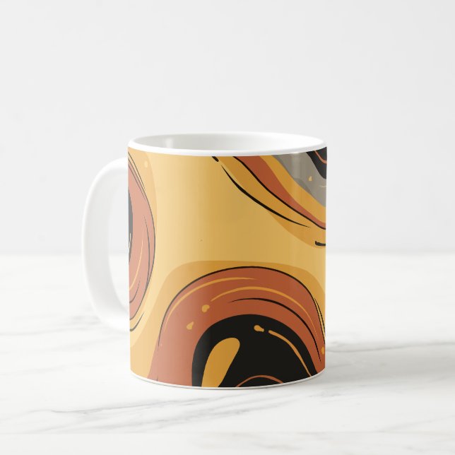 Mug Vagues rétro (Devant gauche)