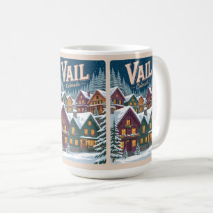 Mug Vail colorado vintage extérieur hiver neige ski