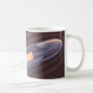Mug Vaisseaux spatiaux de science-fiction vintage fusé