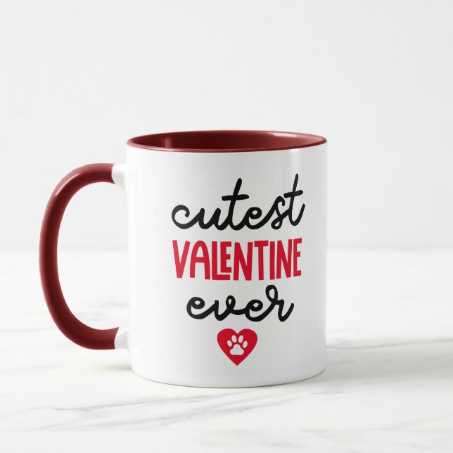 Mug Valentine Cutest Ever ..de votre Labrador d'or (Gauche)