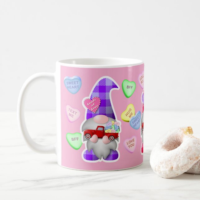 Mug Valentine Gnomes (Avec donut)
