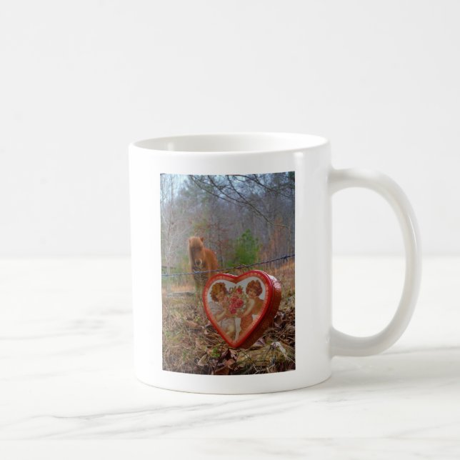 Mug Valentine Heart Miniature Brown Horse (Droite)