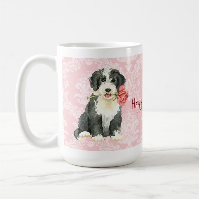 Mug Valentine Rose Beardie (Gauche)