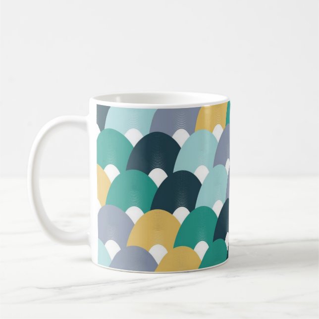 Mug Valentine Vibes Floral Pattern  (Gauche)
