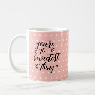 Mug Valentine Vous êtes le Coeur le plus doux rose