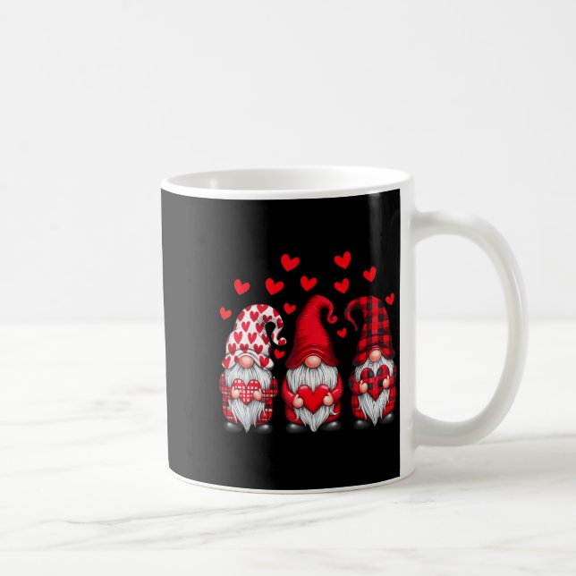 Mug Valentines Day Gnomes Cute Red Hearts Love Gnome W (Droite)