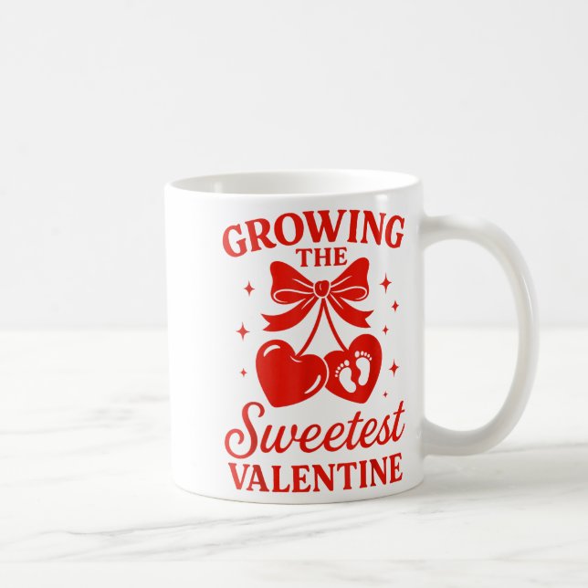 Mug Valentines Pregnancy Announcement Growing Sweetest (Droite)