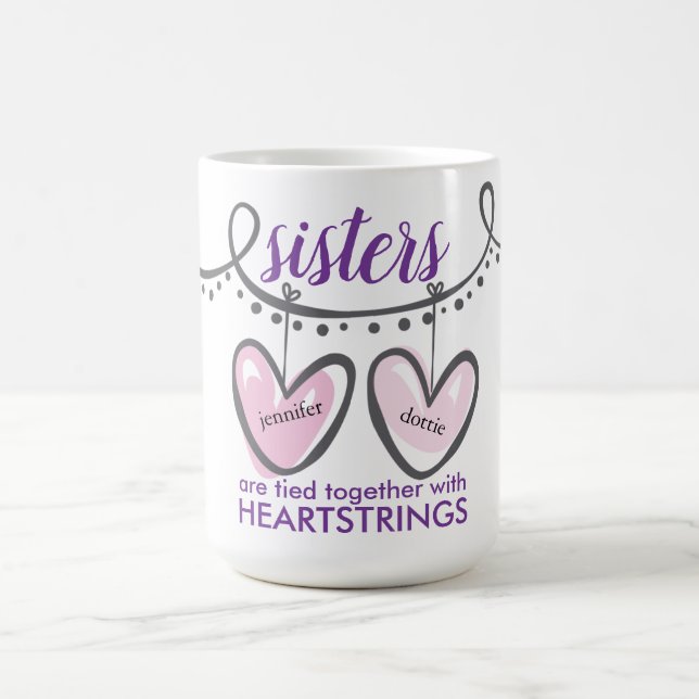 Mug Valentines Soeurs Coeur Coeurs (Centre)