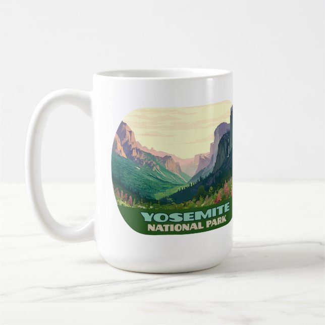 Mug Vallée du parc national Yosemite Demi-Dôme (Gauche)