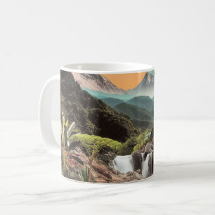Mug Vallée Tropicale Surréaliste Avec Cascades