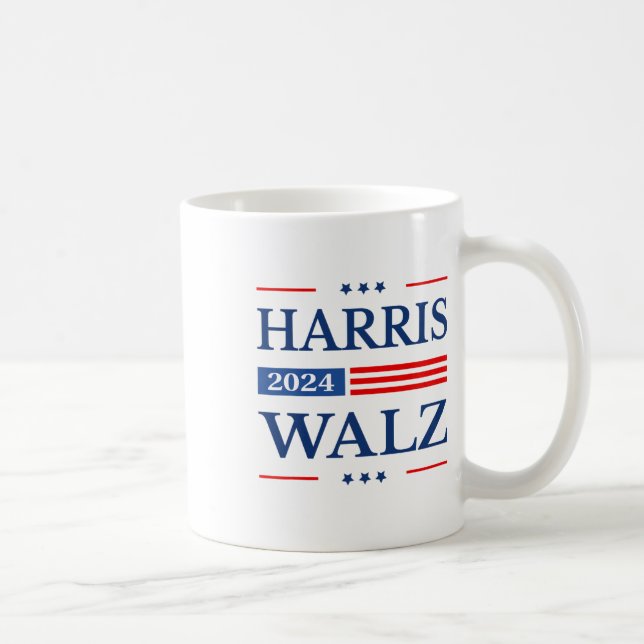 Mug Valse 2024 Kamala Harris 2024 Tim Waltz 2024 Usa F (Droite)