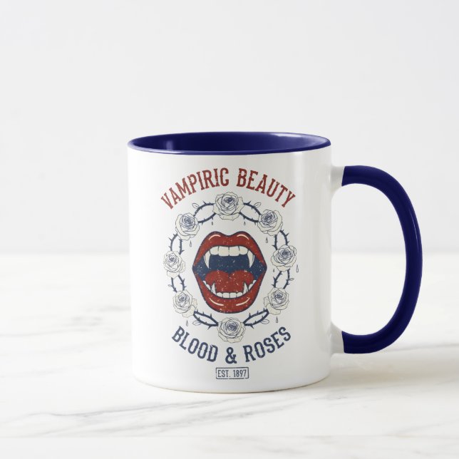 Mug Vampiric Beauty Blood And Roses (Droite)
