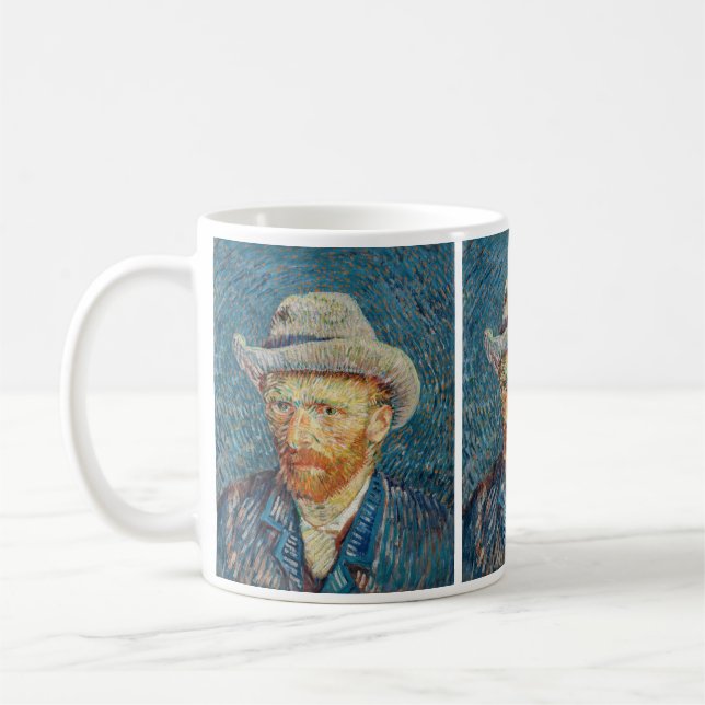 Mug Van Gogh - Autoportrait avec un Casquette gris (Gauche)