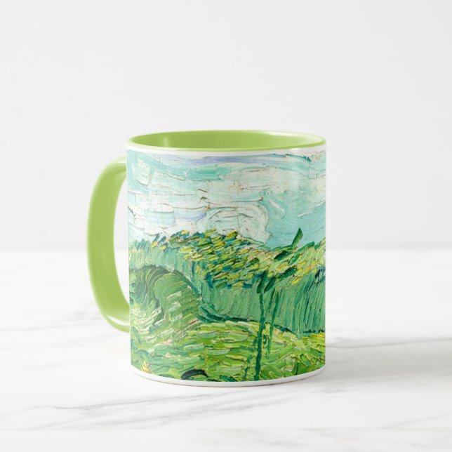 Mug Van Gogh - Champs de blé vert, Auvers (Devant gauche)