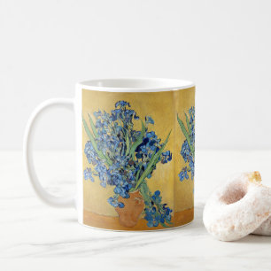 Mug Van Gogh Irises Vase Blue Flowers Bouquet Art