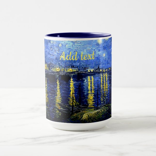 Mug Van Gogh - Nuit étoilée sur le MODÈLE du Rhône (Centre)