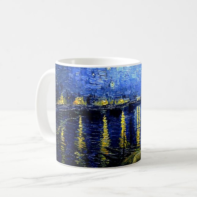 Mug Van Gogh - Nuit étoilée sur le Rhône (Devant gauche)