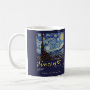 Mug Van Gogh Nuit Étoilée Vintage Bleu Chef-d'œuvre