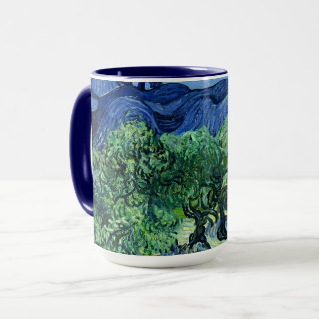 Mug Van Gogh - Olive Trees with Alpilles Background (Devant gauche)