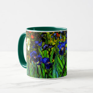 Mug Van Gogh peinture, Irises,