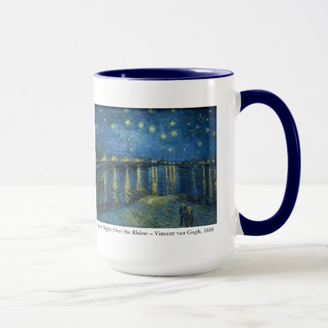 Mug Van Gogh Starry Night Gratitude Artistic Uplifting (Droite)