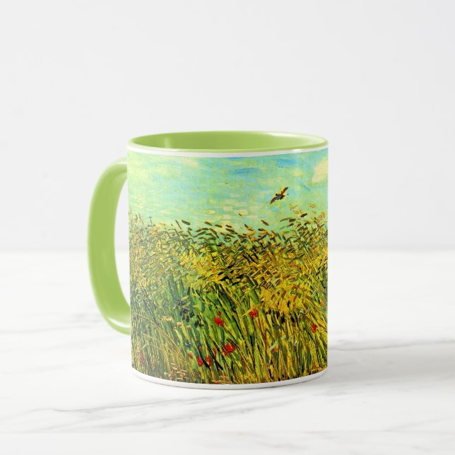 Mug Van Gogh, Wheat Field with a Lark, (Devant gauche)