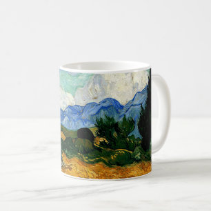 Mug Van Gogh - Wheatfield avec Cypress Tree
