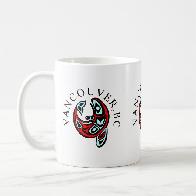 Mug Vancouver Haida Orca Totem Tattoo Killer Whale (Gauche)