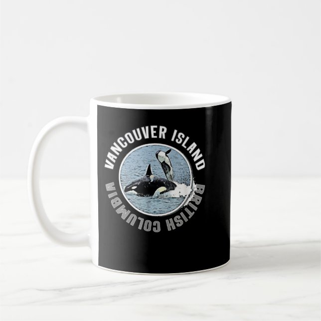 Mug Vancouver Island BC Canada Orca Whales Adventure K (Gauche)