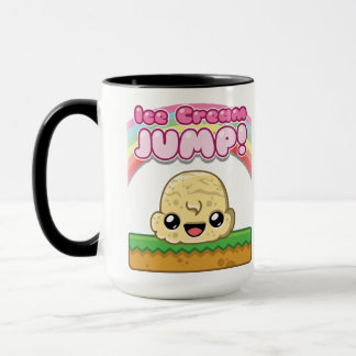 Mug Vanilla Scoop with Ice Cream Jump Text