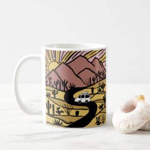 Mug Vanlife Desert Mountain Explorez Sunrise
