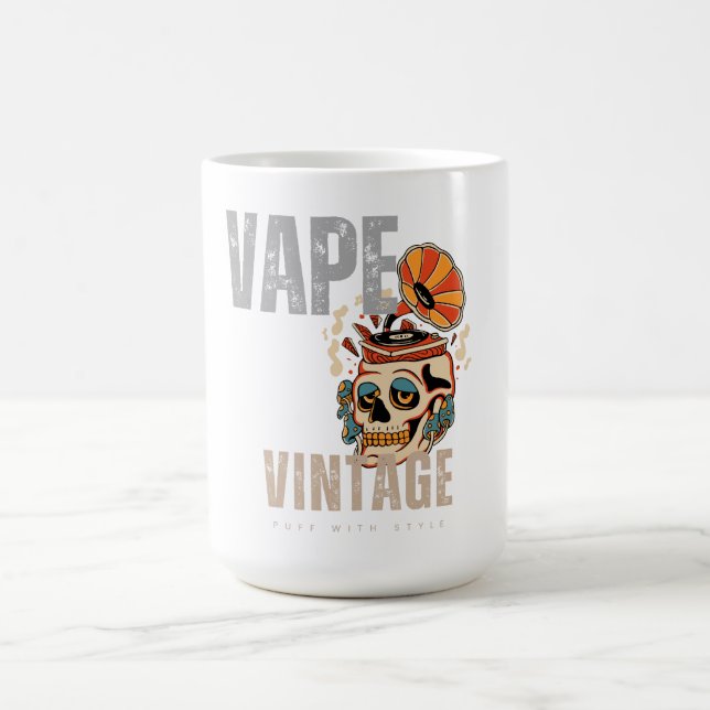 Mug Vape Vintage : Puff avec classe! (Centre)