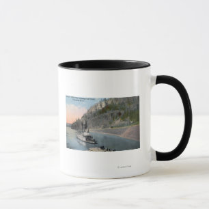 Mug Vapeur de ville de Dallas sur le fleuve Columbia